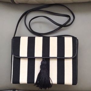 Vintage Mark Baren Striped Box Shoulder Bag